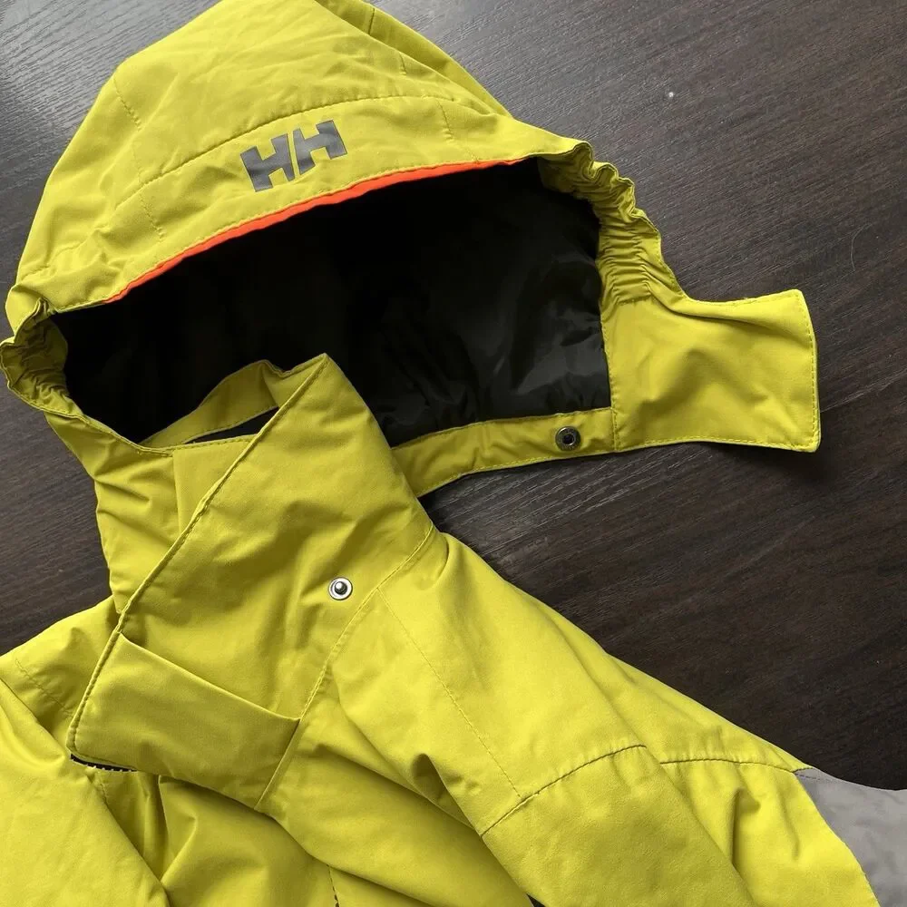 HELLY HANSEN Kids Sz 8 Traverse Jacket Waterproof Insulated Hooded Ski Snowboard